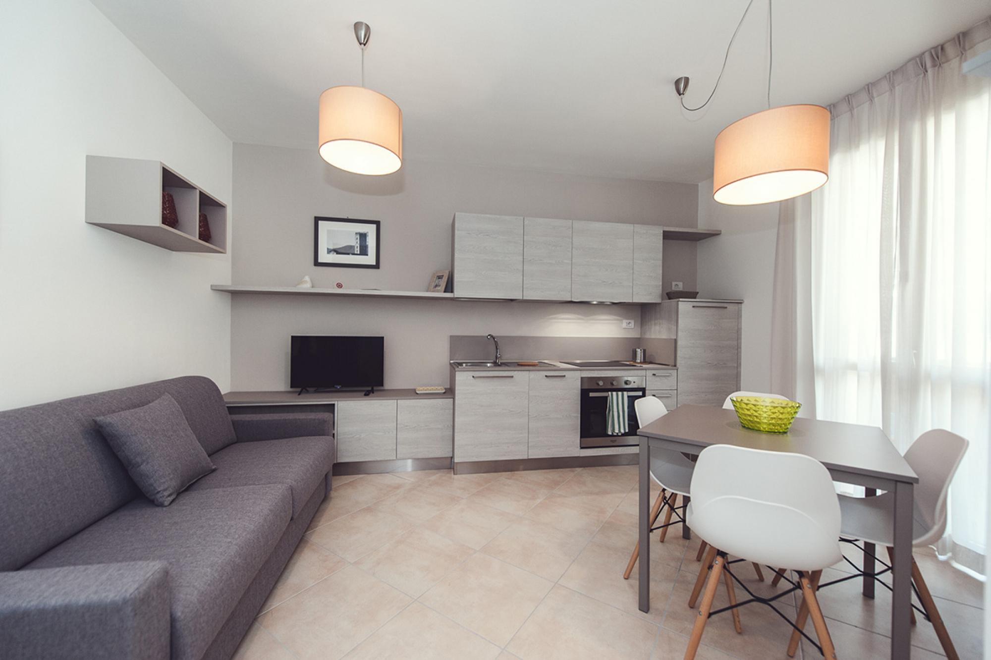 soggiorno cucina appartamento 206